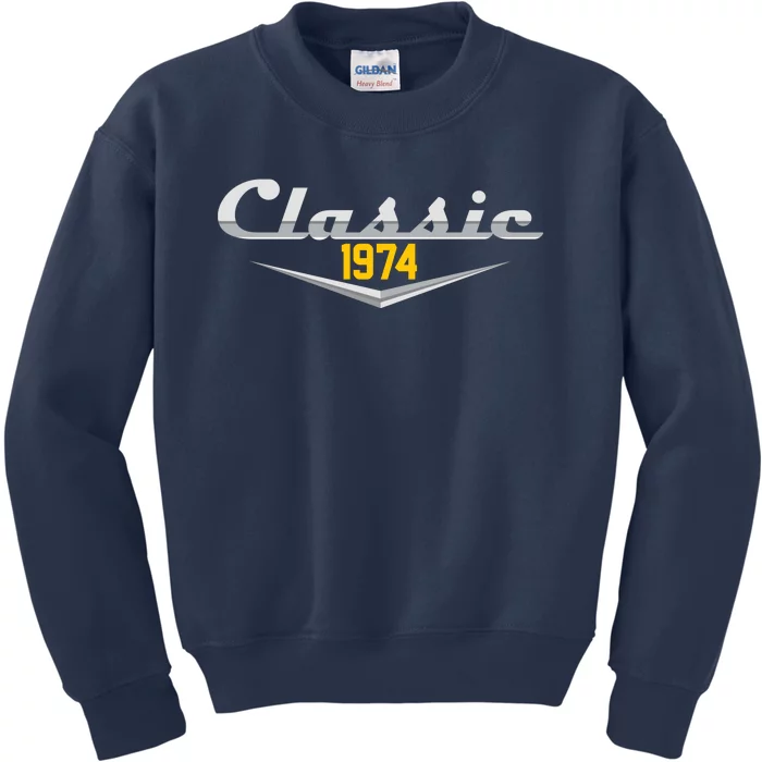 Classic 1974 Vintage 50th Birthday Kids Sweatshirt