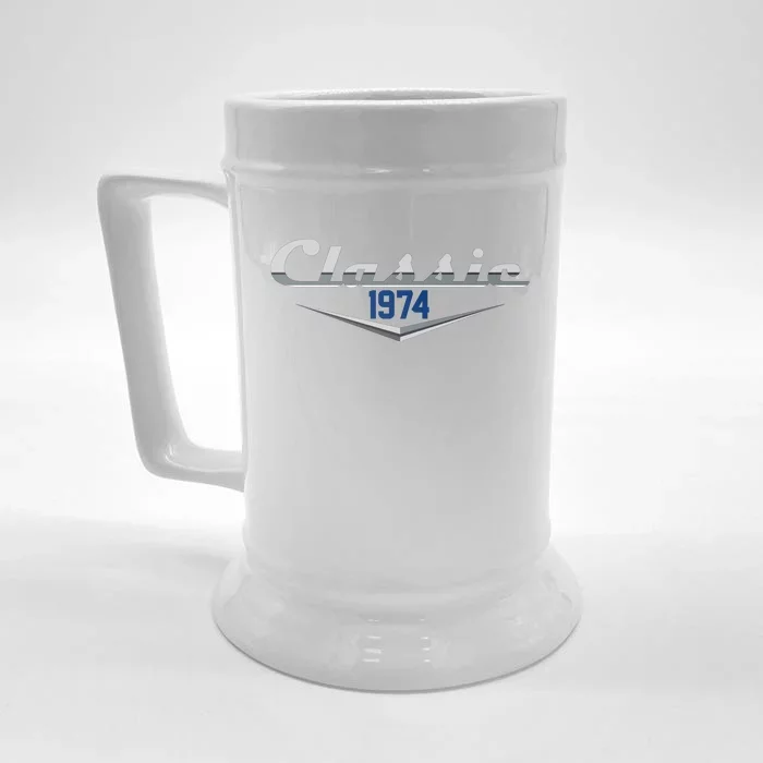 Classic 1974 Vintage 50th Birthday Front & Back Beer Stein