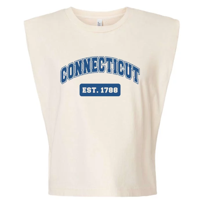 Connecticut 1788 Varsity Retro Style Garment-Dyed Women's Muscle Tee