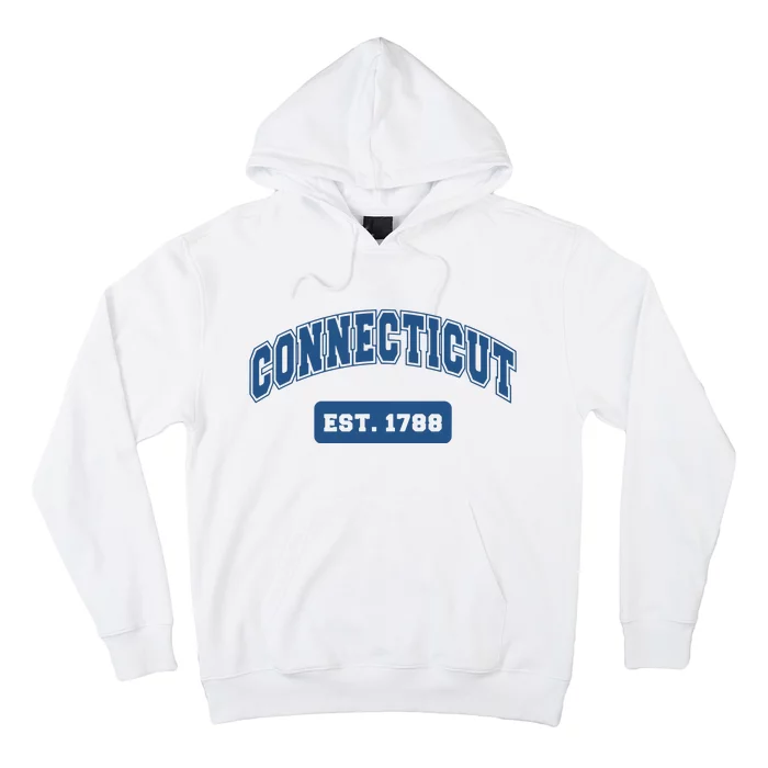 Connecticut 1788 Varsity Retro Style Hoodie