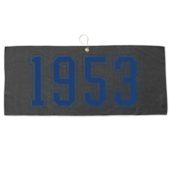 Classic 1953 Vintage 70 Year Old Gifts 70th Birthday Large Microfiber Waffle Golf Towel