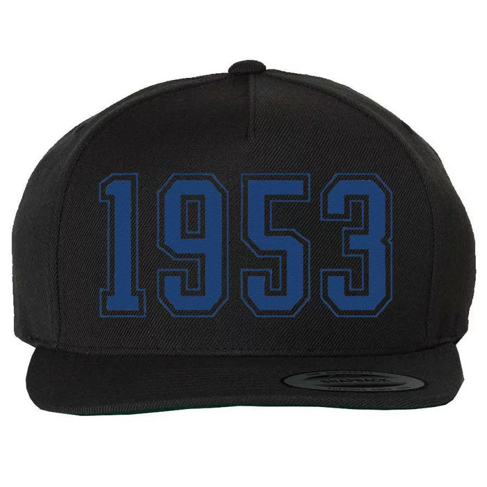 Classic 1953 Vintage 70 Year Old Gifts 70th Birthday Wool Snapback Cap