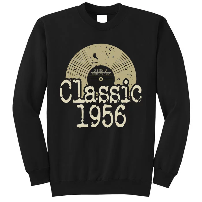 Classic 1956 Vinyl Record Born In 1956 Birthday Gifts Tall Sweatshirt