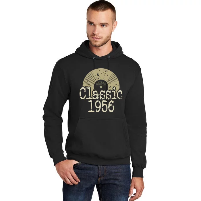 Classic 1956 Vinyl Record Born In 1956 Birthday Gifts Tall Hoodie