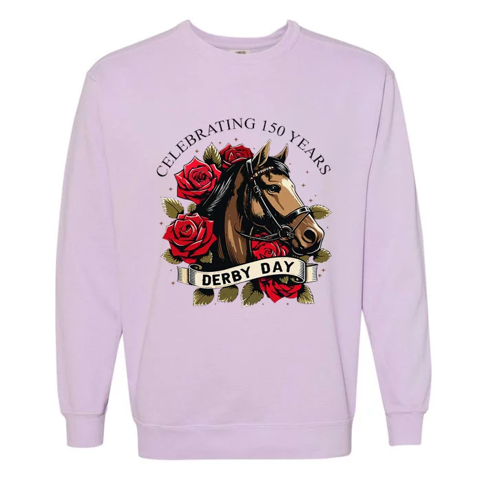 Celebrating 150 Years Ky Derby Day Vintage Garment-Dyed Sweatshirt