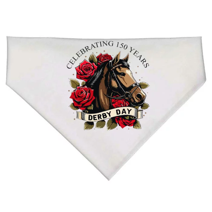 Celebrating 150 Years Ky Derby Day Vintage USA-Made Doggie Bandana