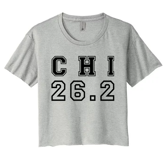 Chicago 26 2 Marathon Cool Gift Women's Crop Top Tee