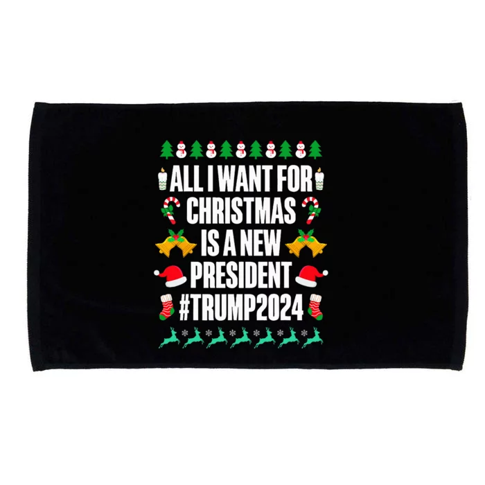 Christmas 2024 A Wish for a New President Microfiber Hand Towel