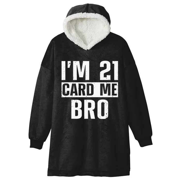 Cool 21st Birthday For 21 Year Old Legal Age Hooded Wearable Blanket