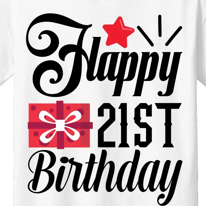 Celebrate 21st Birthday Milestone Graphic Kids T-Shirt