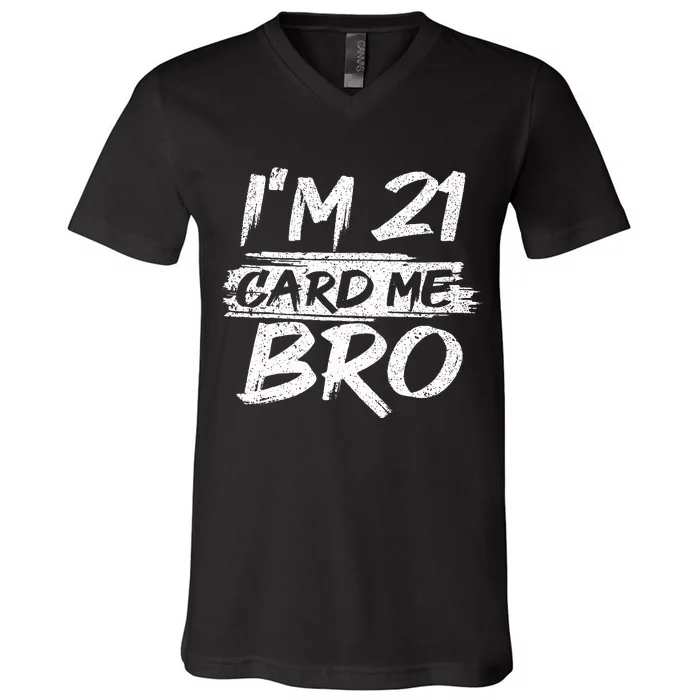 Cool 21st Birthday For 21 Year Old Legal Age V-Neck T-Shirt