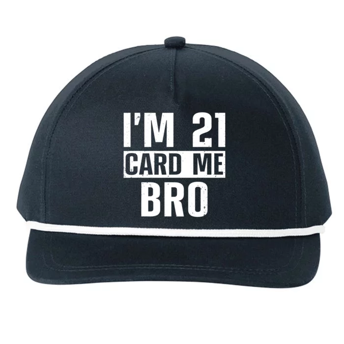 Cool 21st Birthday For Men 21 Year Old Legal Age Adult Snapback Five-Panel Rope Hat