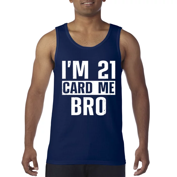 Cool 21st Birthday For Men 21 Year Old Legal Age Adult Tank Top