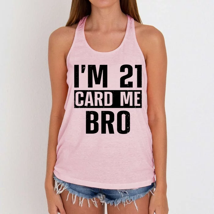 Cool 21st Birthday For Men 21 Year Old Legal Age Adult Women's Knotted Racerback Tank