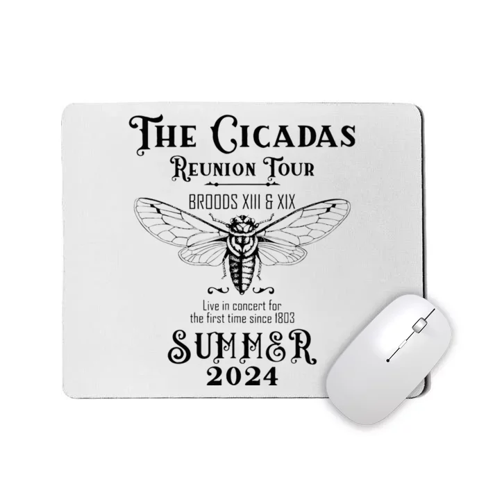 Cicada 2024 Cicada Reunion Broods Xix & Xiii Vintage Mousepad