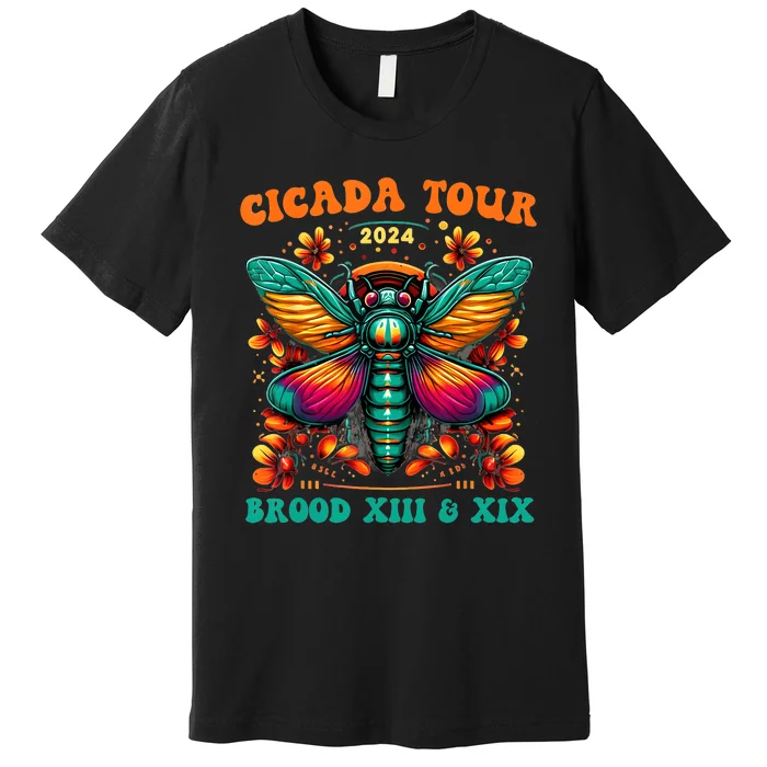 Cicada 2024 Cicada Reunion Broods Xix & Xiii Vintage Premium T-Shirt