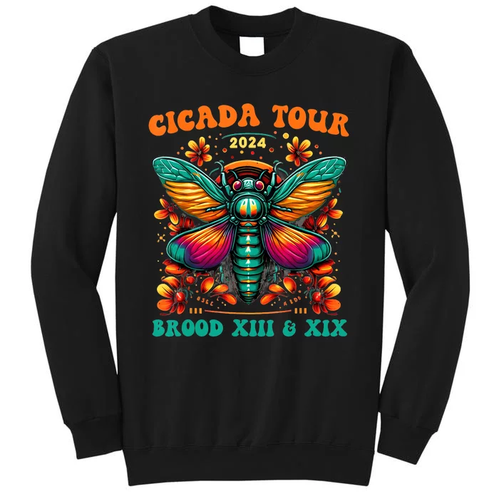 Cicada 2024 Cicada Reunion Broods Xix & Xiii Vintage Tall Sweatshirt