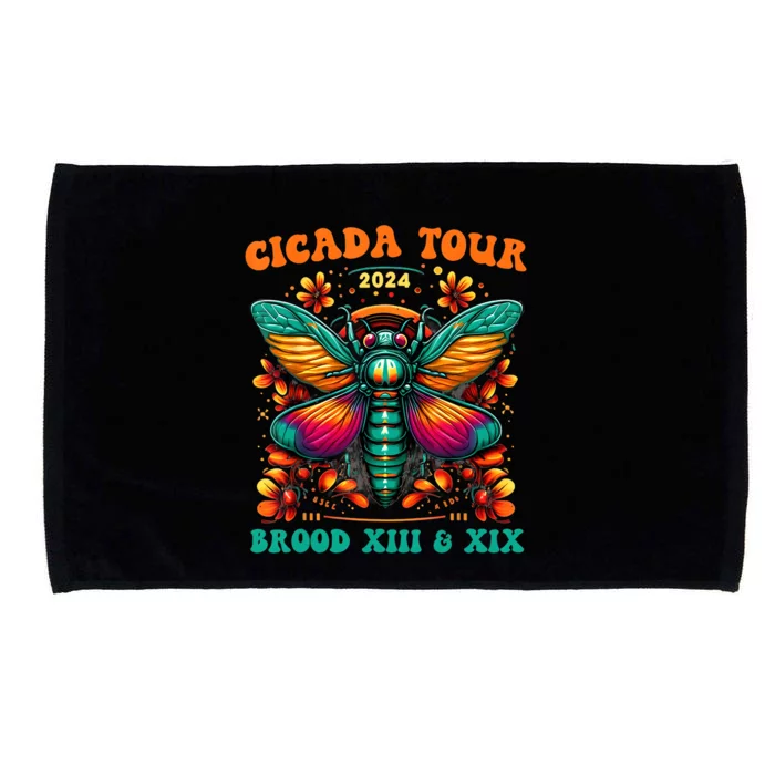 Cicada 2024 Cicada Reunion Broods Xix & Xiii Vintage Microfiber Hand Towel