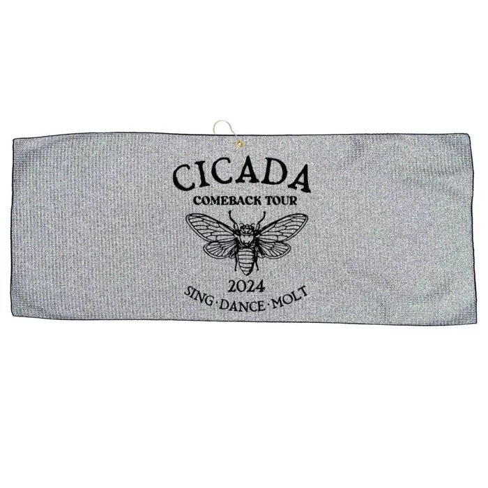 Cicada 2024 Cicada Reunion Funny Cicada Concert Large Microfiber Waffle Golf Towel