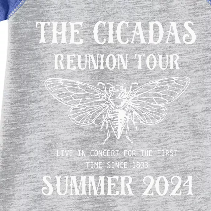 Cicada 2024 Cicada Reunion Funny Cicada Concert Infant Baby Jersey Bodysuit