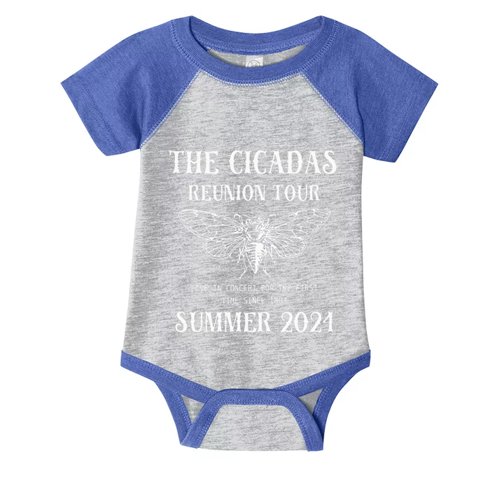 Cicada 2024 Cicada Reunion Funny Cicada Concert Infant Baby Jersey Bodysuit