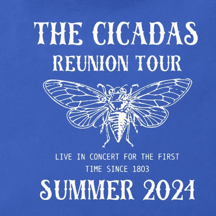 Cicada 2024 Cicada Reunion Funny Cicada Concert Zip Tote Bag