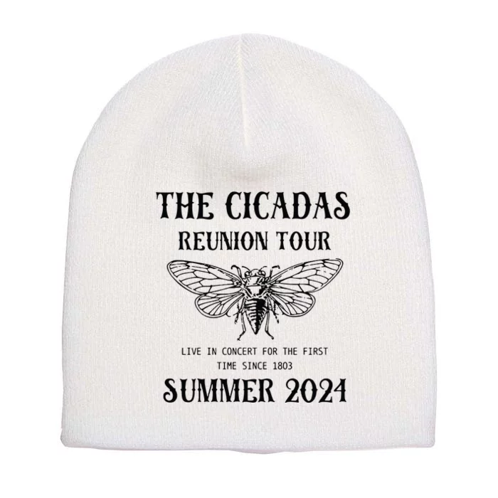 Cicada 2024 Cicada Reunion Funny Cicada Concert Short Acrylic Beanie