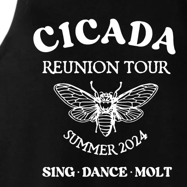 Cicada 2024 Cicada Reunion Funny Cicada Concert Ladies Tri-Blend Wicking Tank