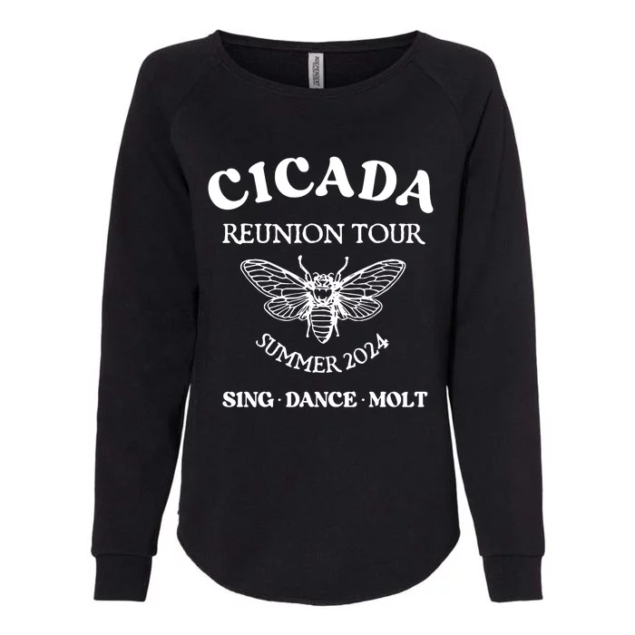 Cicada 2024 Cicada Reunion Funny Cicada Concert Womens California Wash Sweatshirt