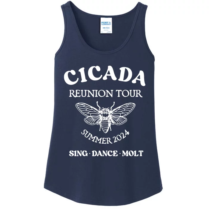 Cicada 2024 Cicada Reunion Funny Cicada Concert Ladies Essential Tank