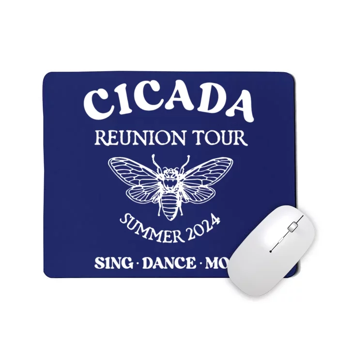 Cicada 2024 Cicada Reunion Funny Cicada Concert Mousepad