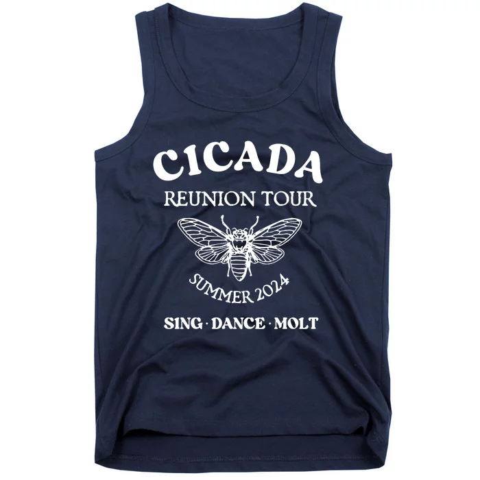 Cicada 2024 Cicada Reunion Funny Cicada Concert Tank Top