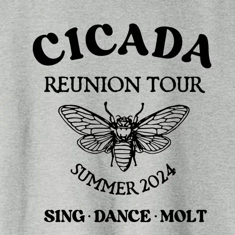 Cicada 2024 Cicada Reunion Funny Cicada Concert Women's Crop Top Tee