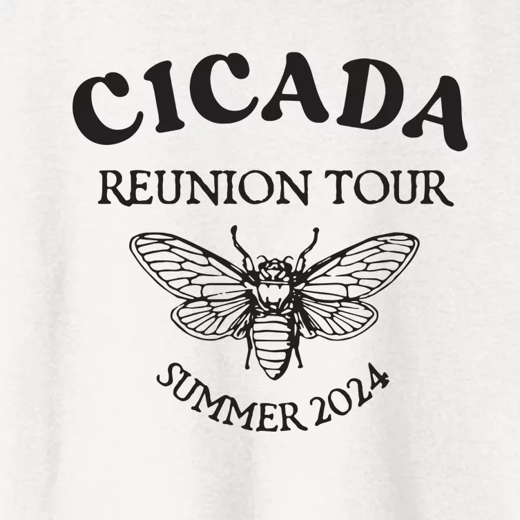 Cicada 2024 Cicada Reunion Funny Cicada Concert Women's Crop Top Tee