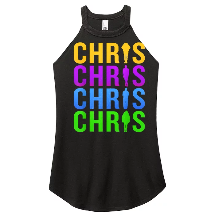 Chris 2024 Chris Personalized First Name Women’s Perfect Tri Rocker Tank