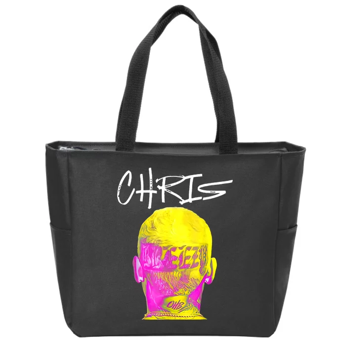 Chris 2024 Chris Personalized First Name Zip Tote Bag