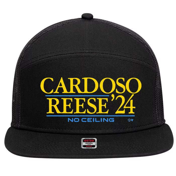 Cardosoreese 24 Chicago Basketball 7 Panel Mesh Trucker Snapback Hat