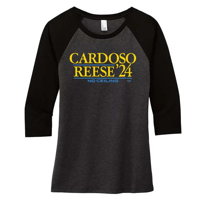 Cardosoreese 24 Chicago Basketball Women's Tri-Blend 3/4-Sleeve Raglan Shirt