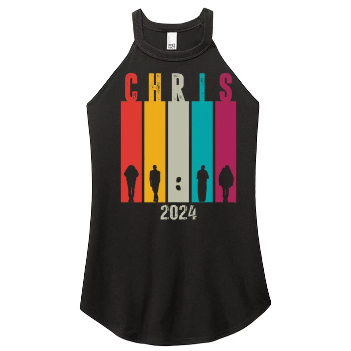 Chris 2024 Chris Personalized First Name Women’s Perfect Tri Rocker Tank