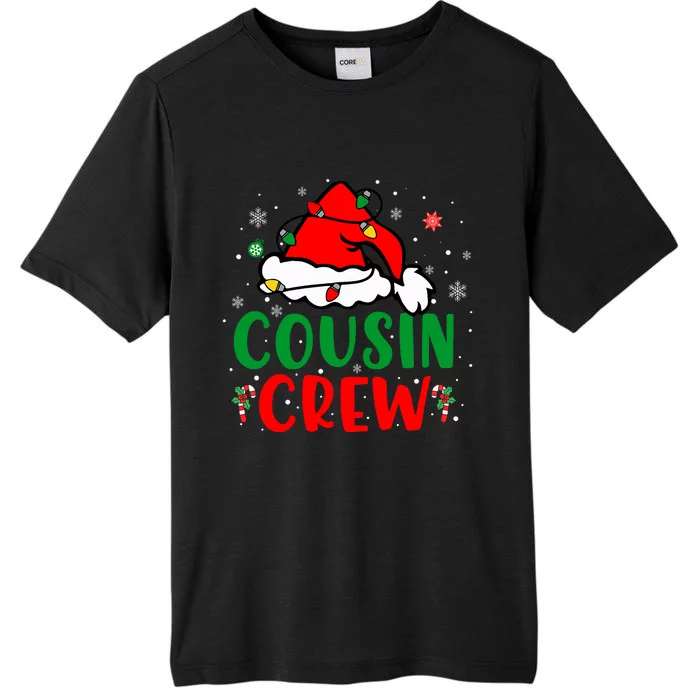 Christmas 2024 Cousin Crew Xmas Santa Hat Pajamas ChromaSoft Performance T-Shirt