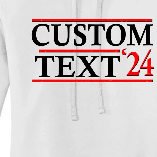 Custom 2024 Political Election Personalize Name Women's Pullover Hoodie