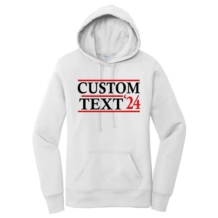 Custom 2024 Political Election Personalize Name Women's Pullover Hoodie