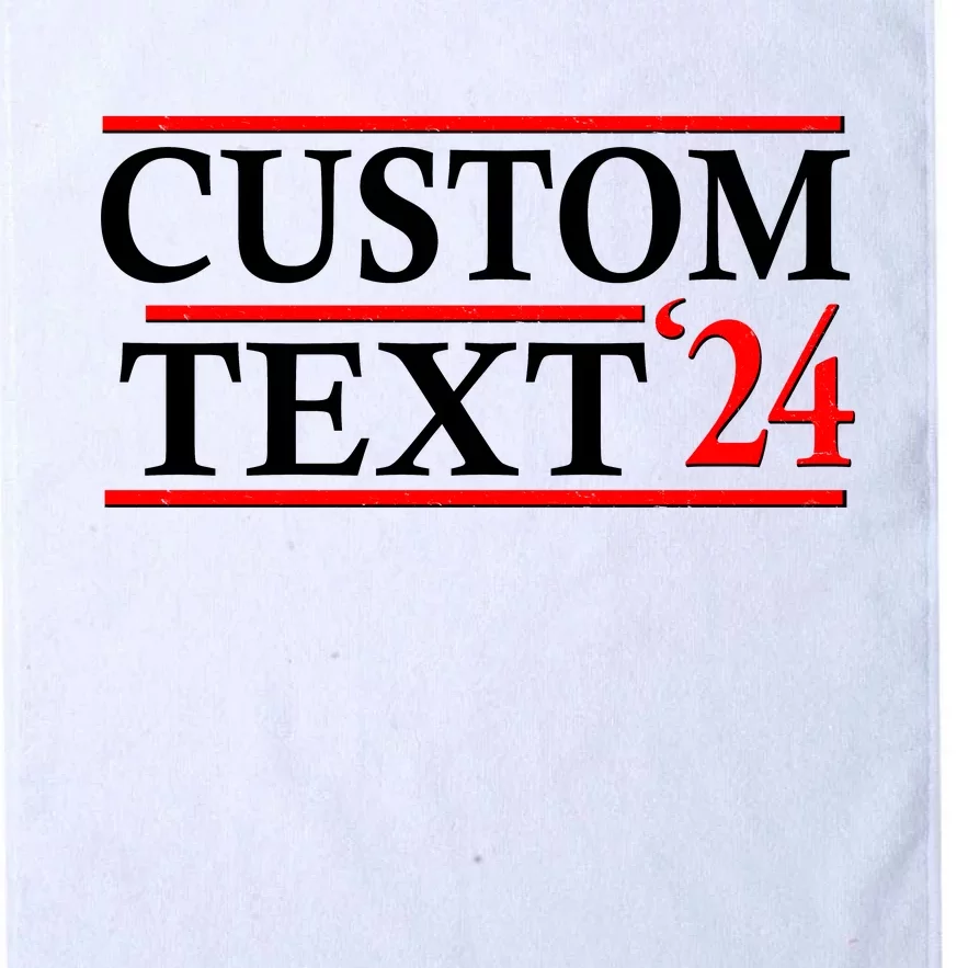 Custom 2024 Political Election Personalize Name Platinum Collection Golf Towel