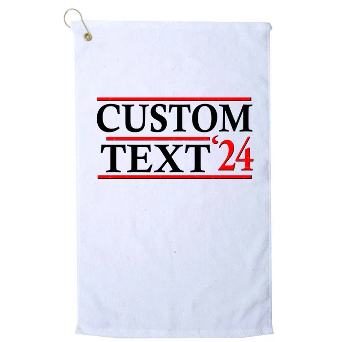 Custom 2024 Political Election Personalize Name Platinum Collection Golf Towel