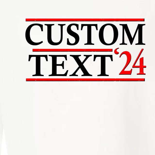 Custom 2024 Political Election Personalize Name Cropped Pullover Crew