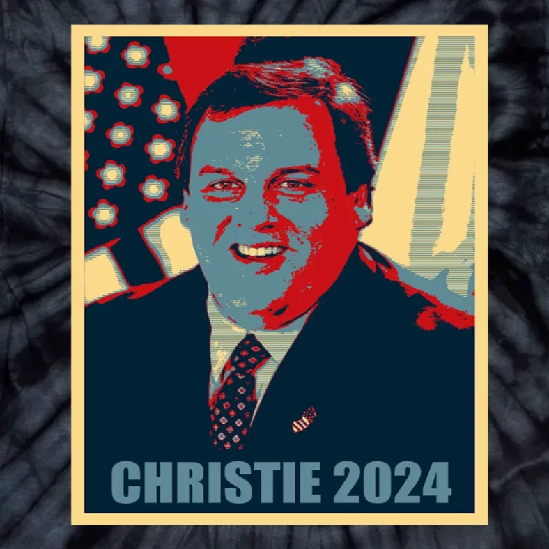 Christie 2024 Election Chris Christie 24 Poster Tie-Dye T-Shirt