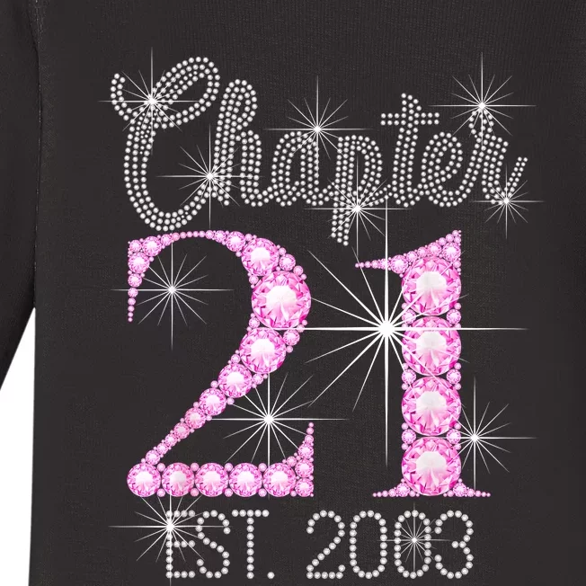 Chapter 21 Est 2003 21st Birthday Gift Baby Long Sleeve Bodysuit