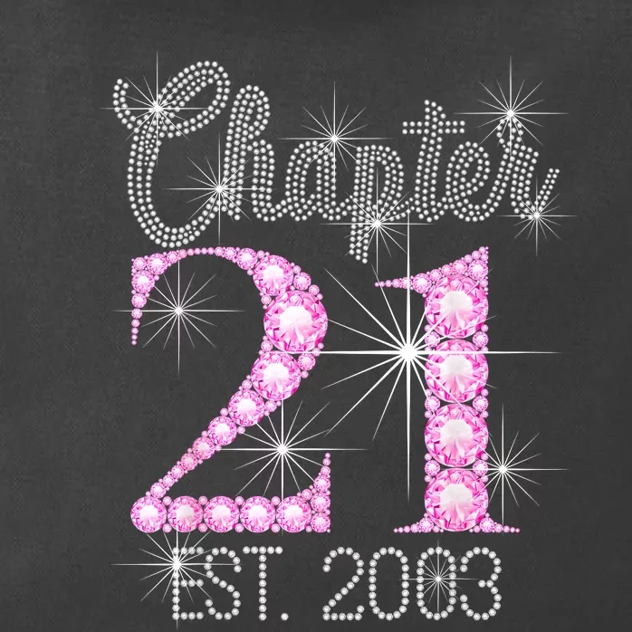 Chapter 21 Est 2003 21st Birthday Gift Zip Tote Bag