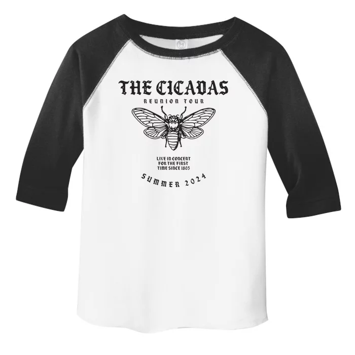 Cicada 2024 Funny Cicada Reunion Toddler Fine Jersey T-Shirt