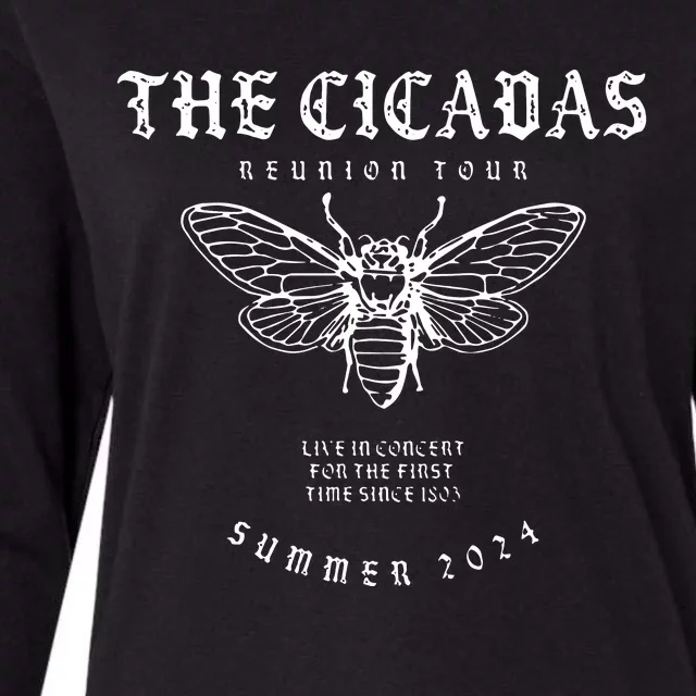 Cicada 2024 Funny Cicada Reunion Womens Cotton Relaxed Long Sleeve T-Shirt